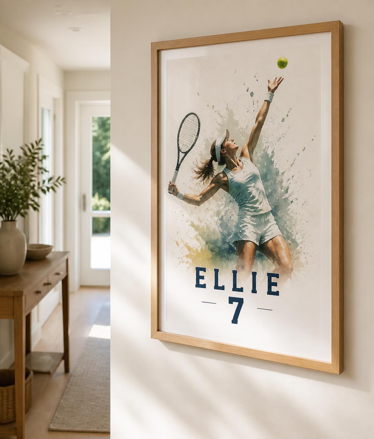 Playprints Signature tennis artwork